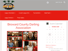 Tablet Screenshot of browardcountydarts.com